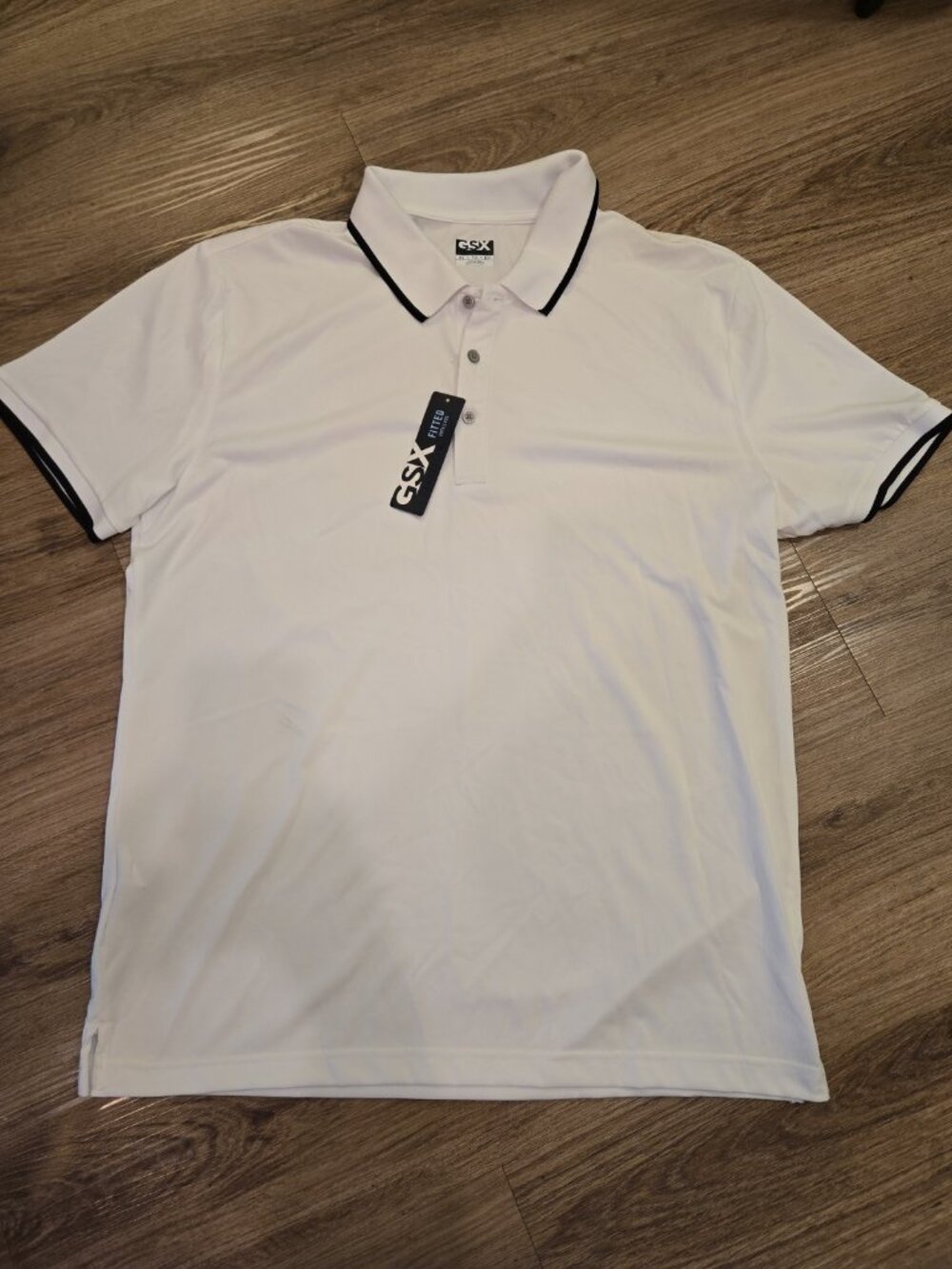 GSX White Polo Shirt Short Sleeve NWT